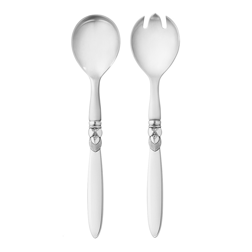 Georg Jensen Silver Salad Serving Set – Cactus/ Kaktus – NEW