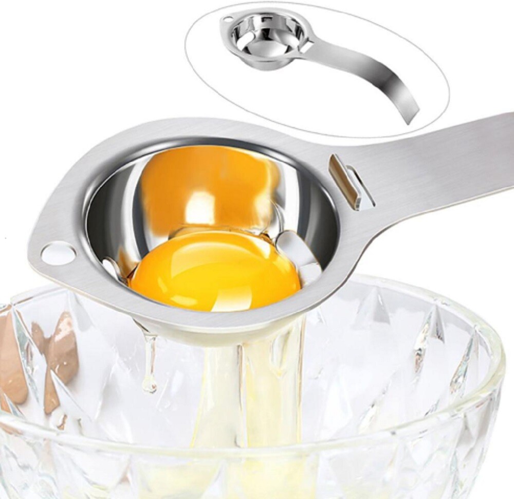 Egg Yolk White Separator Kitchen Gadget – Easy Divider Holder Sieve Tool