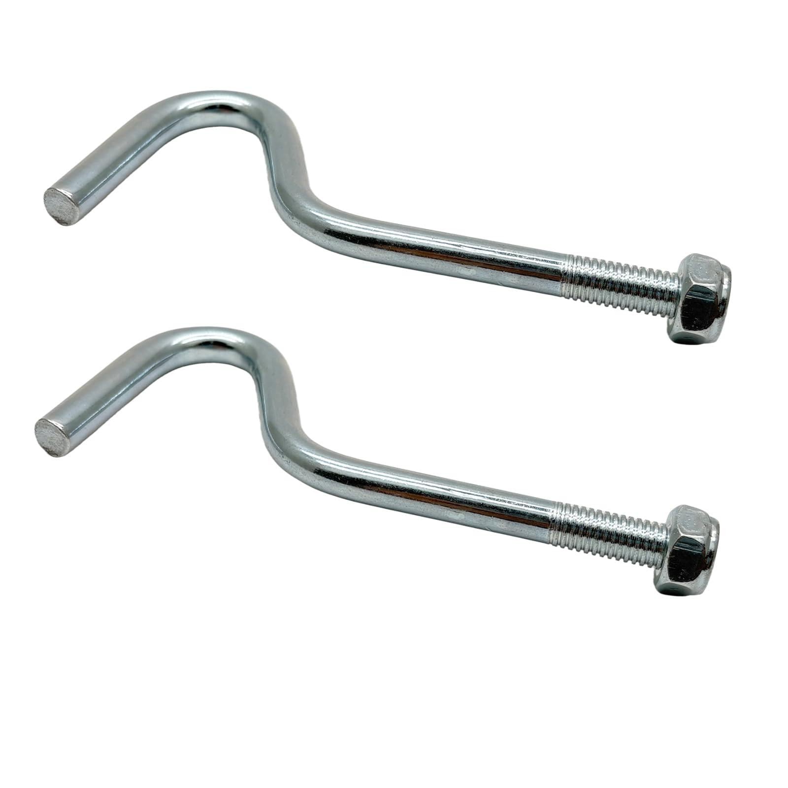 2 Pack Hammock Hooks Replacement Galvanized Steel 0.3 x 4.25 Inch 450 Lbs
