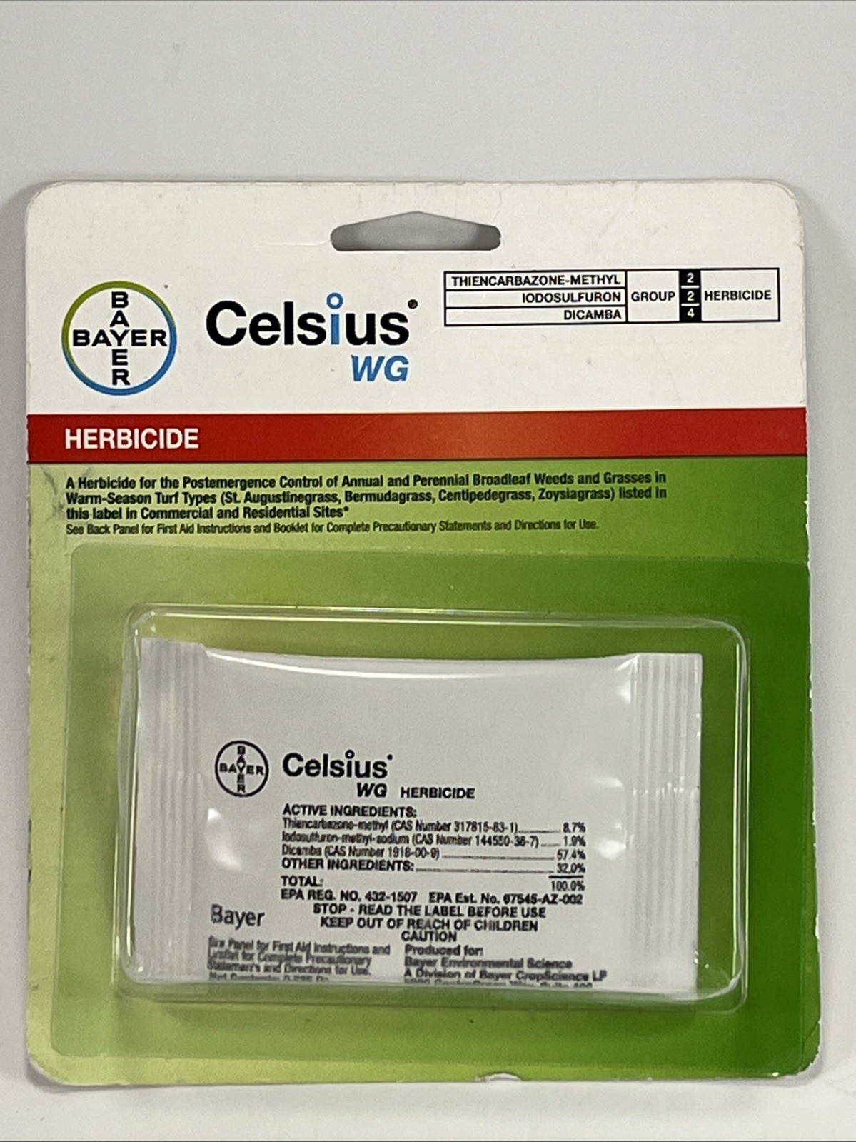 Celsius WG Post Emergent Single dose 0.226 oz Easy Mix Packet Bauer