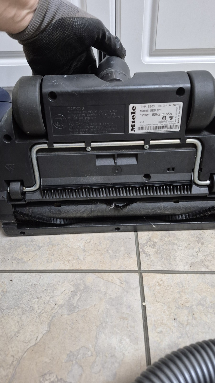 Miele C2 Electro + Powerline SDCE0 Canister Hose , Power Head Brush, Attachments