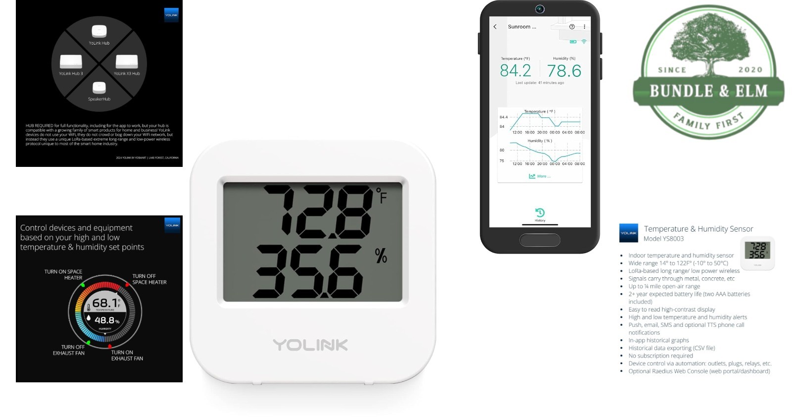 LoRa Smart Temperature & Humidity Sensor – Battery-Powered with App Notification