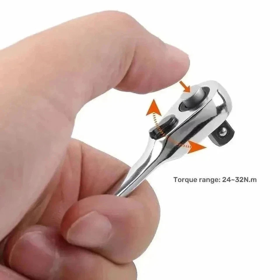 1/4″ Mini Double-Ended Quick Socket Ratchet Wrench Rod Screwdriver Bit Tools