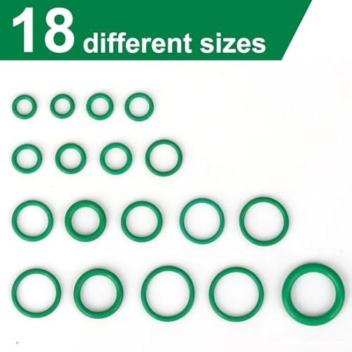 270 Pcs Car Air Conditioning O Ring Kit, Seal Rubber O-Rings Assortment O-Ring