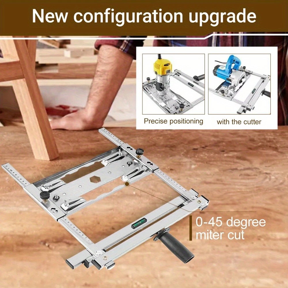 Cutting Machine Edge Guide Positioner 12.6 Inch Adjustable Circular Saw Guide US