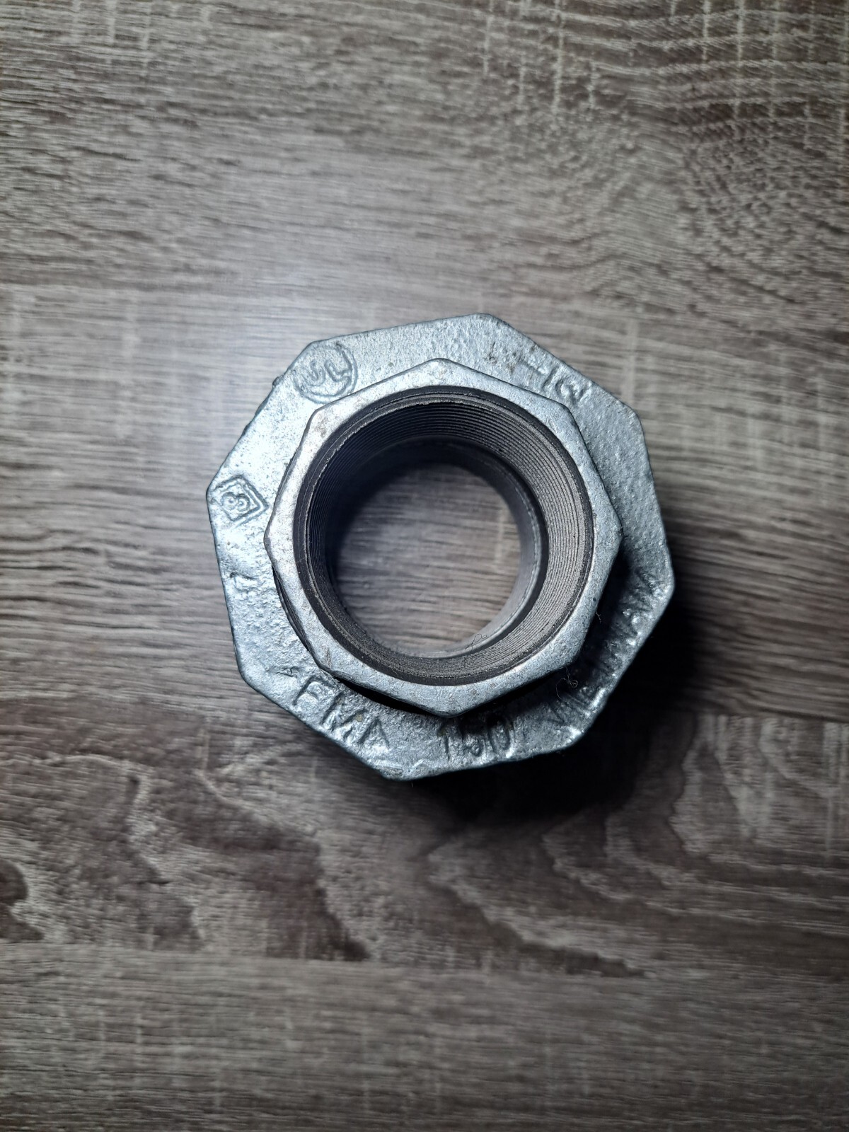 1/2 in Black Malleable Iron Straight Union 150LB Female Threaded Connection