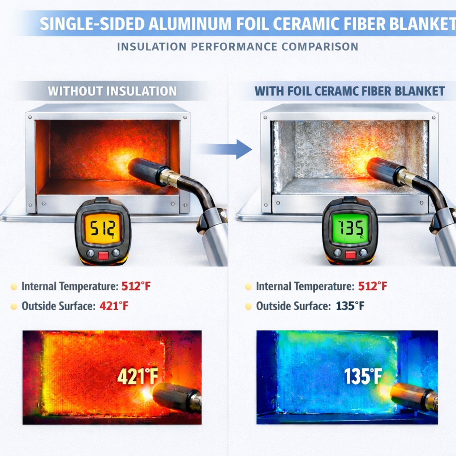 Ceramic Fiber Thermal Insulation Baffle for high-temperature ovens and kilns
