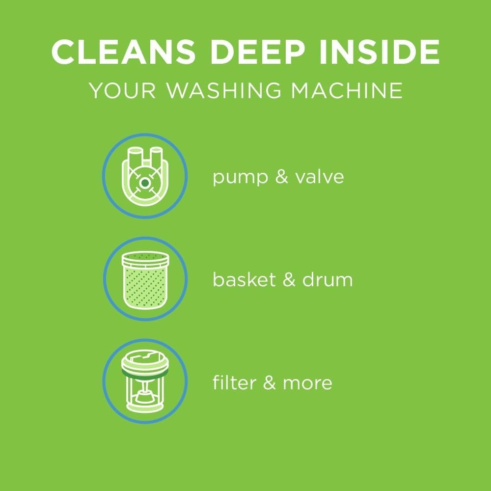 Affresh Washing Machine Cleaner, For Whirlpool, Maytag & Amana, – 6 Tablets