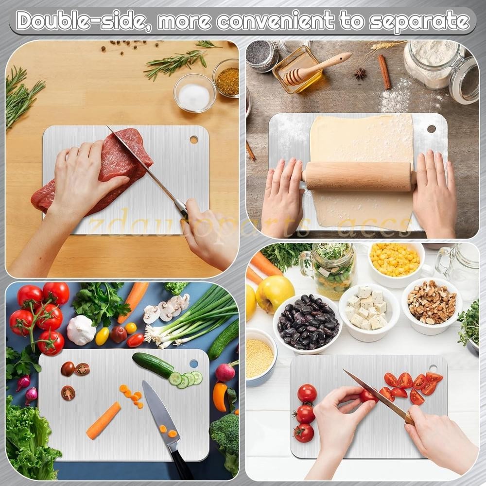 Titanium Cutting Board for Kitchen, Stainless Non Stick Chopping Board, Upgrade