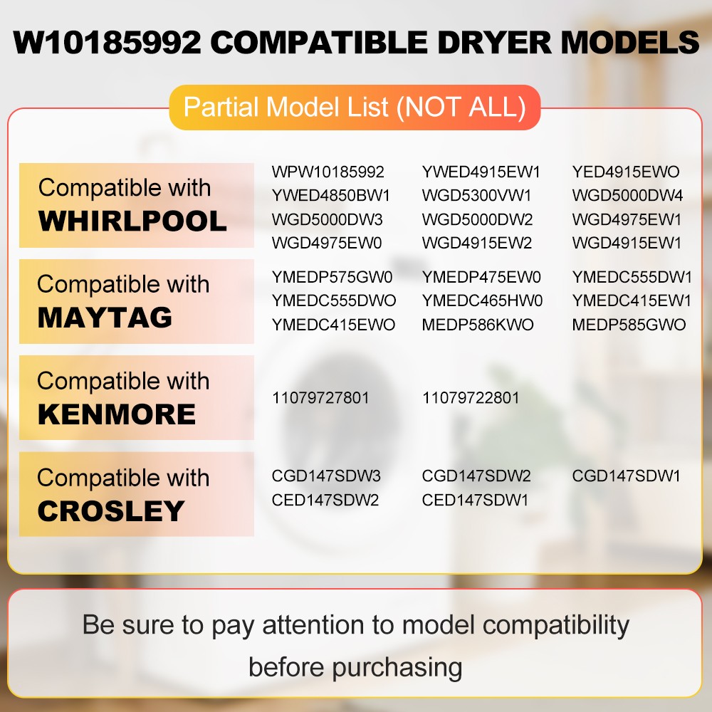 Dryer Timer Control for Maytag MEDC465HW0 Whirlpool W10185992（WPW10185902）