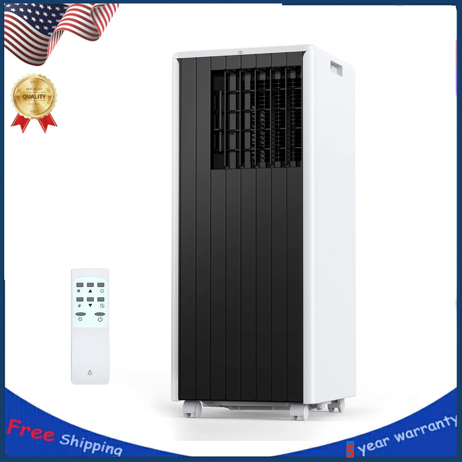 3-in-1 Portable Air Conditioner 8000 BTU Portable AC Unit Cool & Remote Control