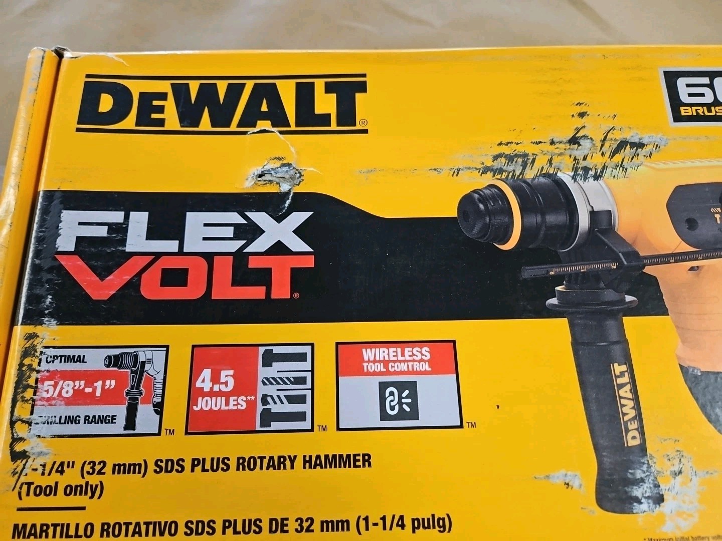 DeWalt DCH416B 60V MAX FLEXVOLT SDS Rotary Hammer Drill Tool Only NEW