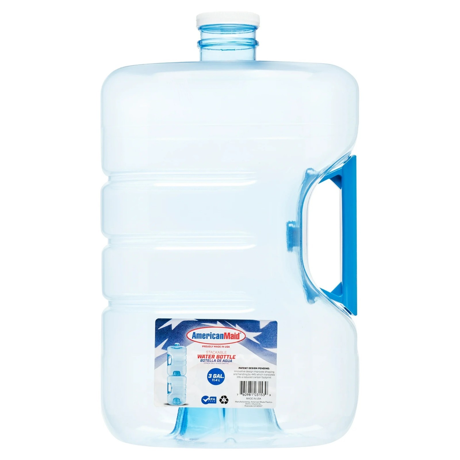 (2 pack) American Maid – Stackable & Refillable Water Gallon (3gal)