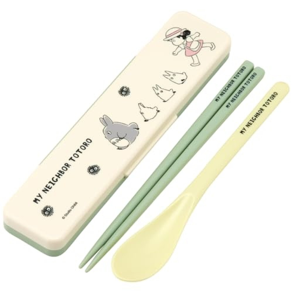 My Neighbor Totoro Skater Combination set Chopsticks Spoon 7.09in March Japan