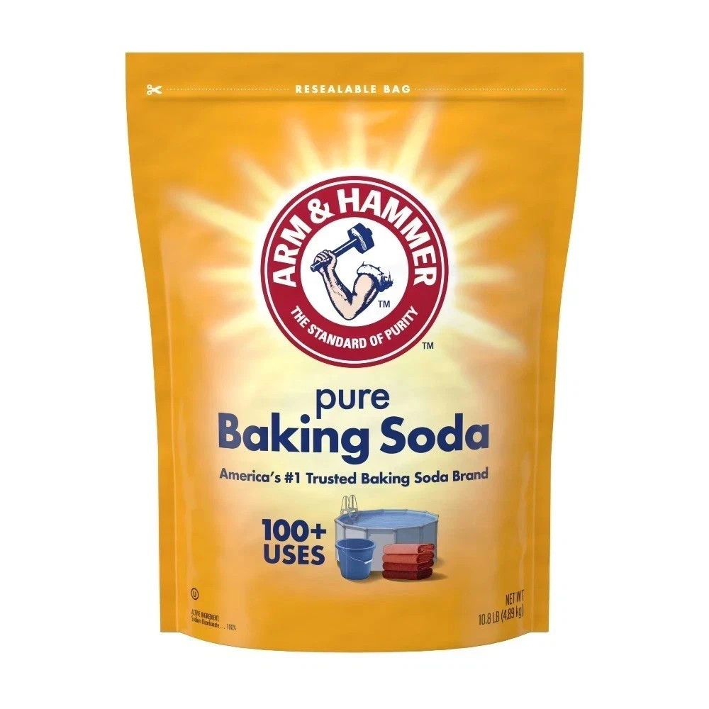 Pure Baking Soda, for Baking, Cleaning & Deodorizing, Pool 10.8 lb Bag New