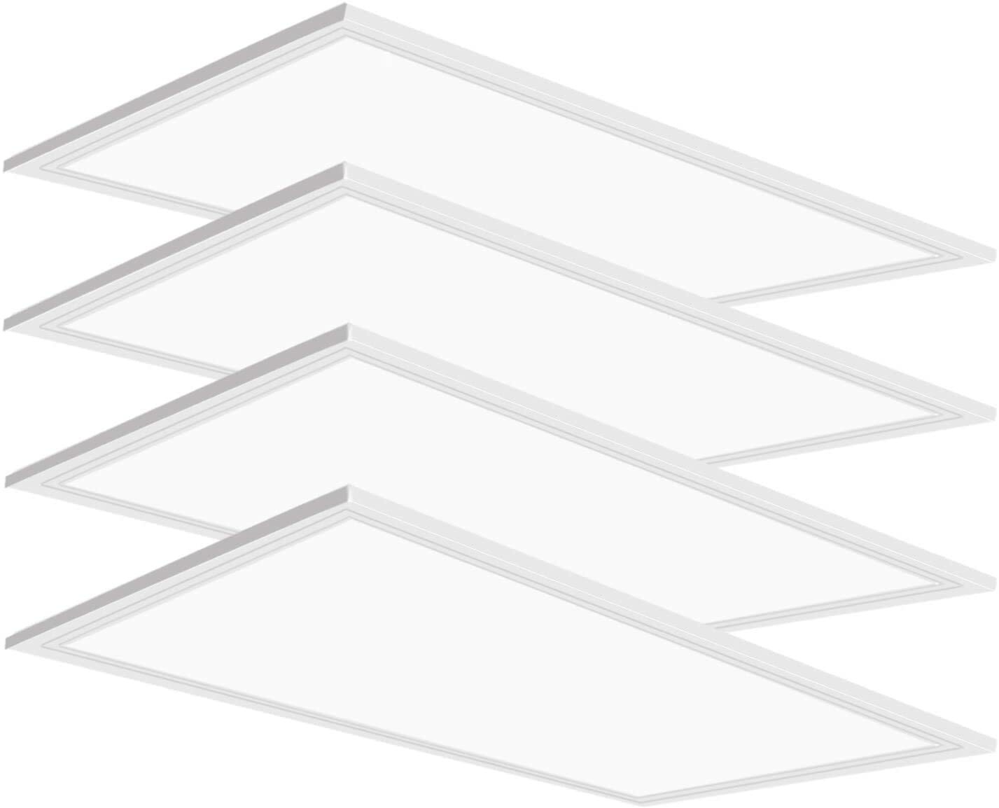 4PC LED 2×4 Drop-in Ceiling Panels,Replacement lighting,LED Ceiling Light 5000k