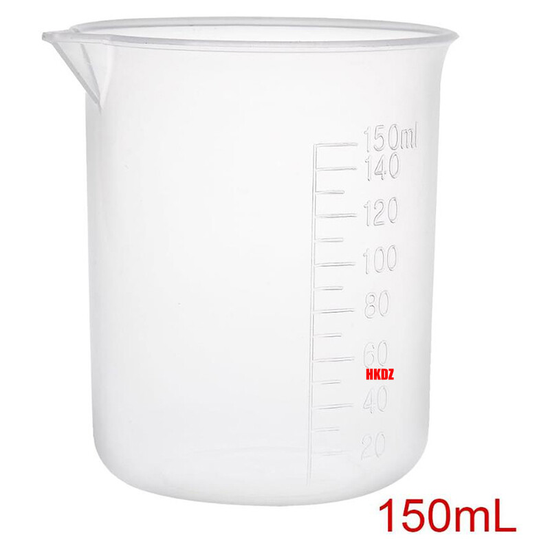 20-500ml Small Plastic Measuring Cup Transparent Jug Pour Spout Lab Beaker Tool