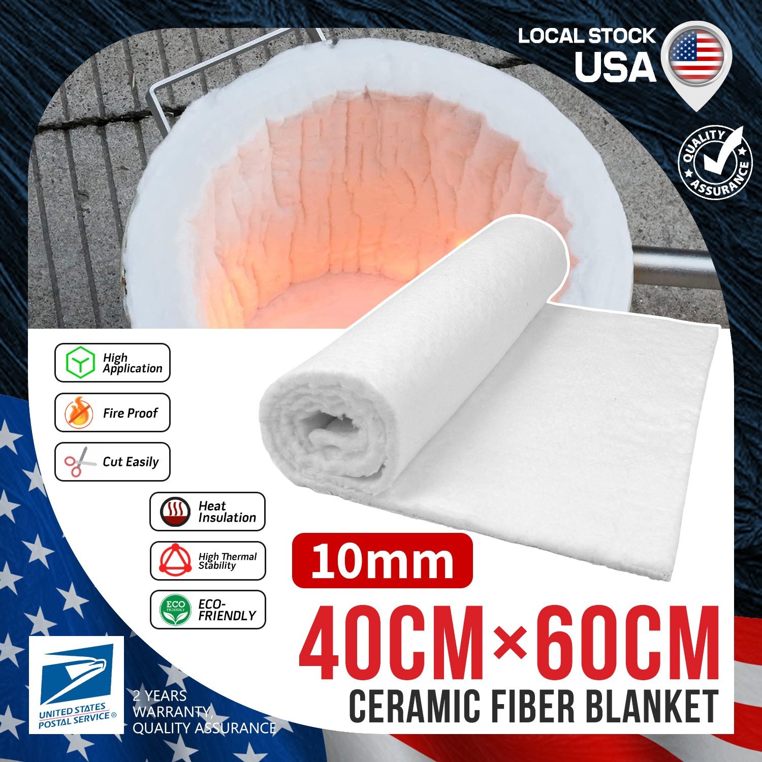 Flame retardant Ceramic Fiber Insulation Mat Waterproof and anti-corrosion
