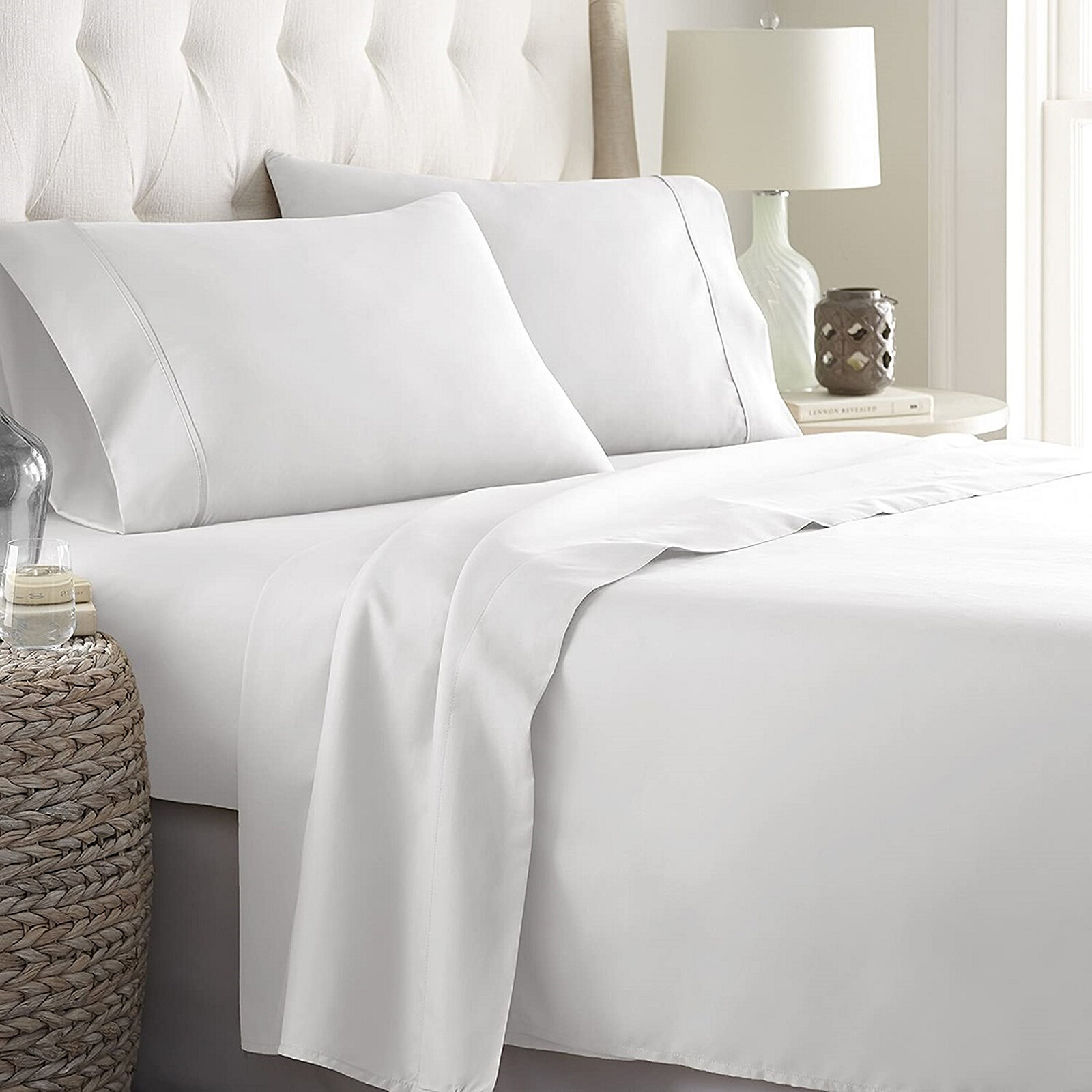 Extra Deep Pocket 4 PCs Sheet Set 1000TC Egyptian Cotton Cal King Size ! Sale