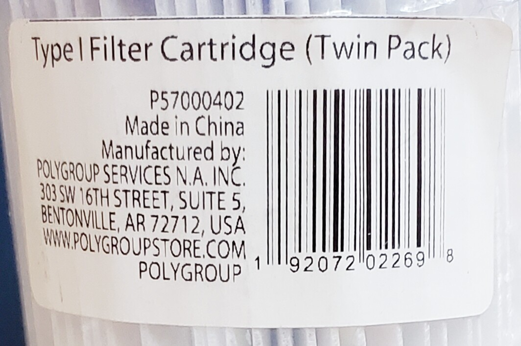 2 Pack TYPE I Swimming Pool Pump Filter Cartridge (3.1″ x 3.5″) Summer Waves