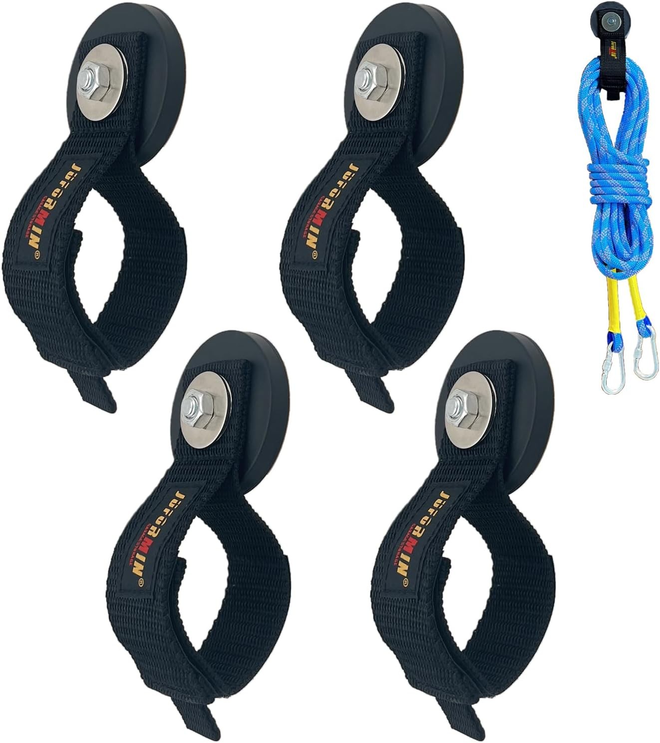 Heavy Duty Magnetic Hooks 4pc Cable Rope Wire Storage Garage Workshop