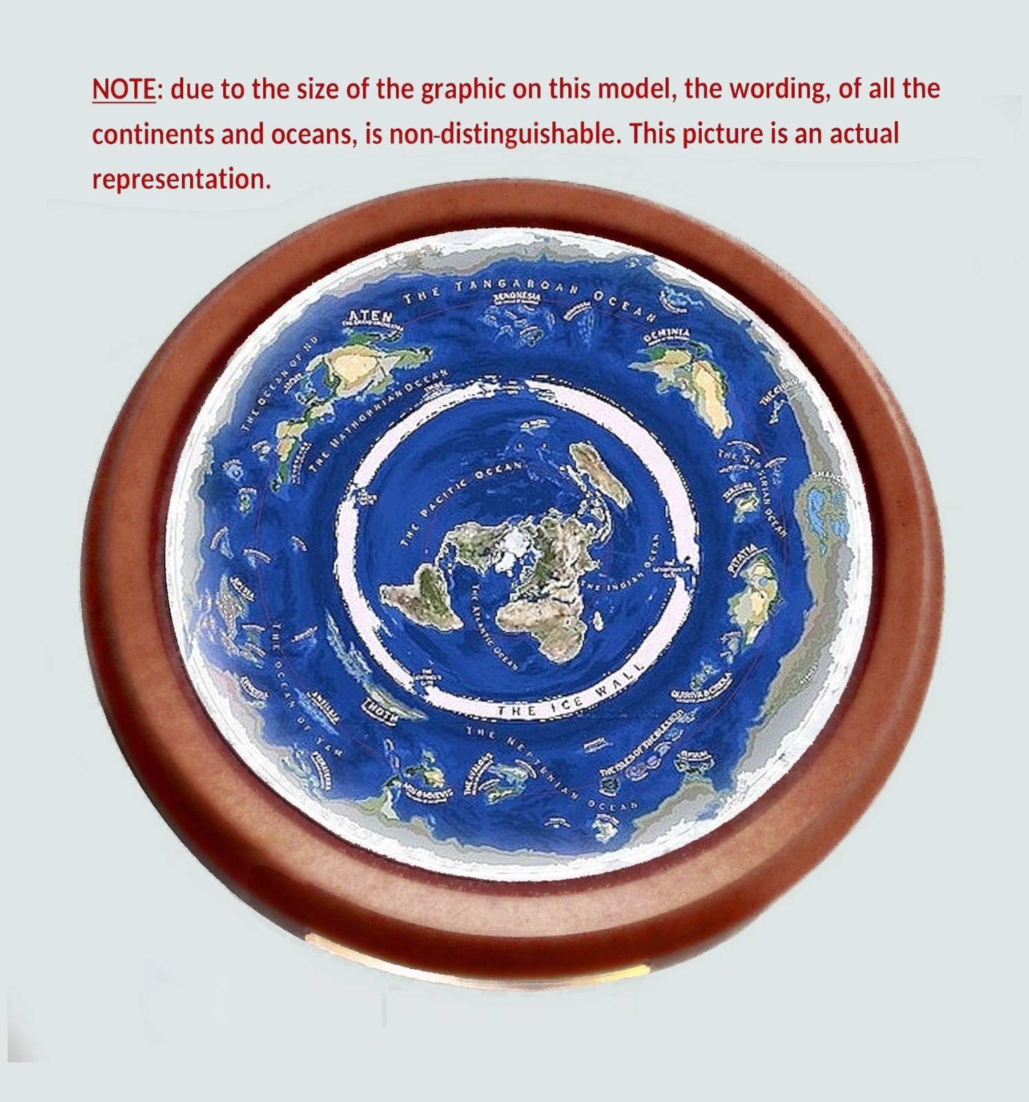 Flat Earth Map Dome Display Model – Hidden Realms Beyond The Ice Wall