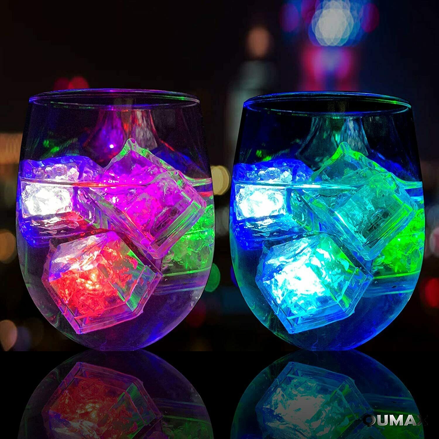 ICE CUBES LEDS light 4 – 576 pack changeable to 6 colors for drinks/parties