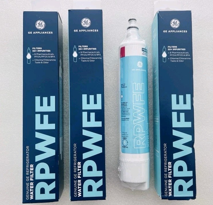 3 Packs GE Genuine Replacement Part Refrigerator Water Filter RPWFE Sealed
