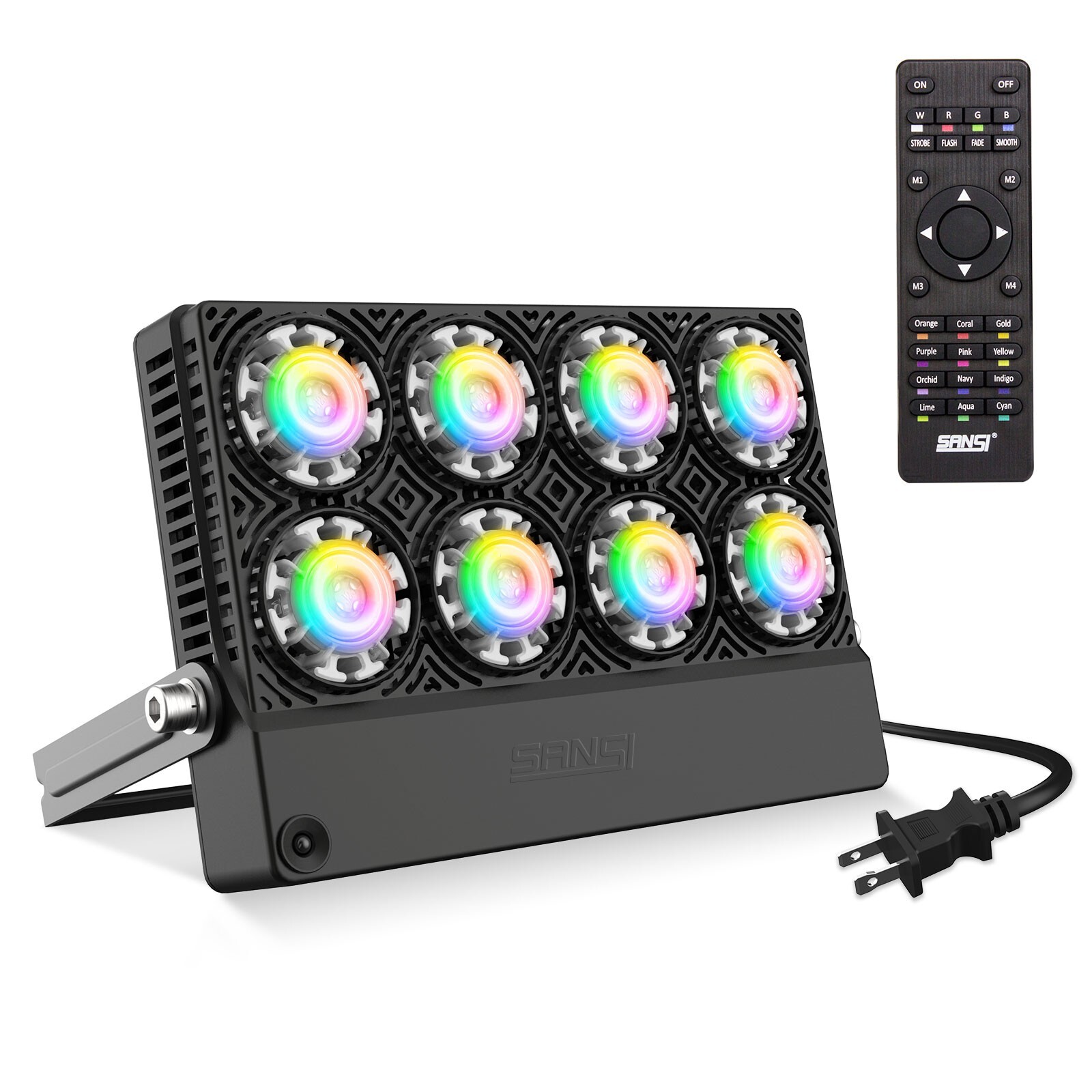 50W RGB LED FloodLight 16 Colors Christmas Garden Party Stage Spotlight