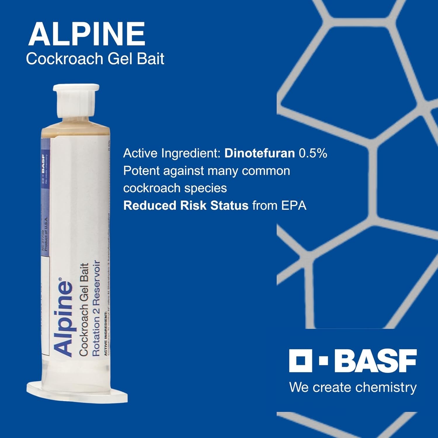 4 Tubes Alpine Cockroach German Roach Control Gel Bait Rotation2 120 grams