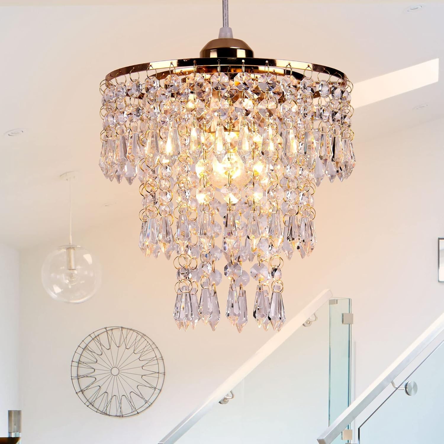 Small Gold Chandeliers Flush Mount Chandeliers Ceiling Lights for Girls Bedro…