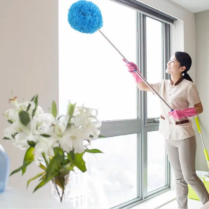 Extendable Ceiling Fan Duster – Detachable Washable Microfiber Brush (Household