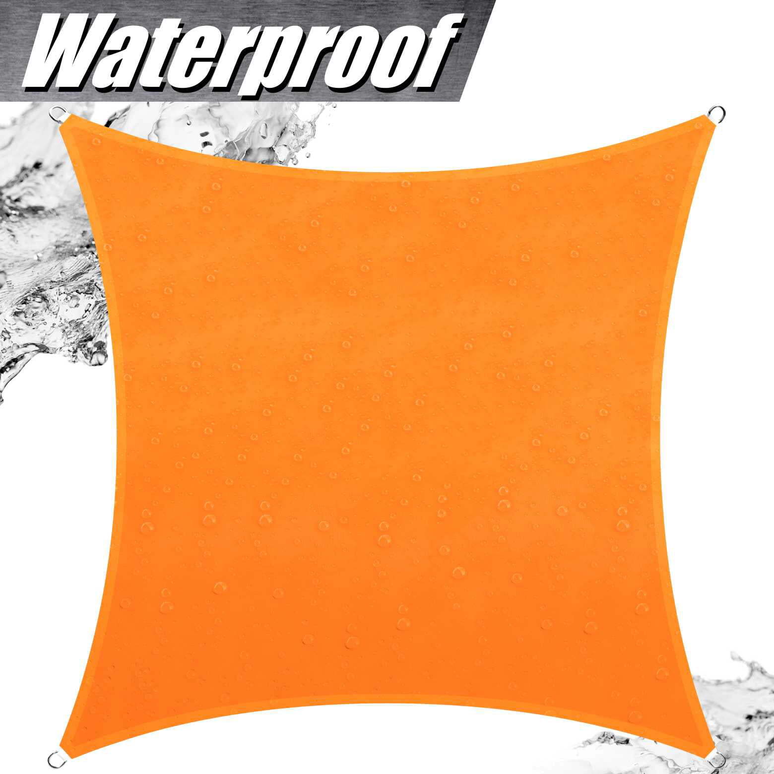 ColourTree Orange Rectangle Waterproof Sun Shade Sail Canopy Fabric Outdoor