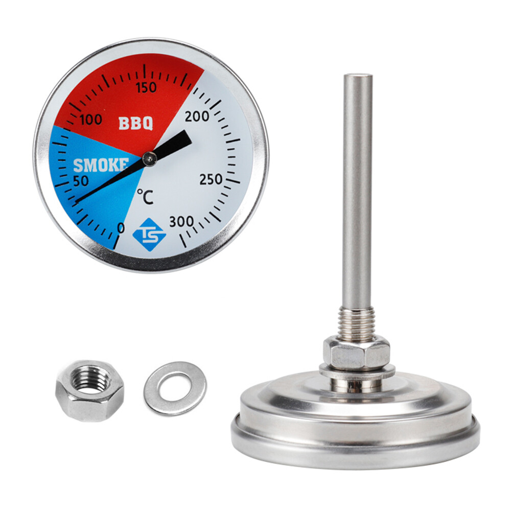 Temperature Gauge 0-300 Degrees Celsius Gauge Stainless Steel Cooking X1F1