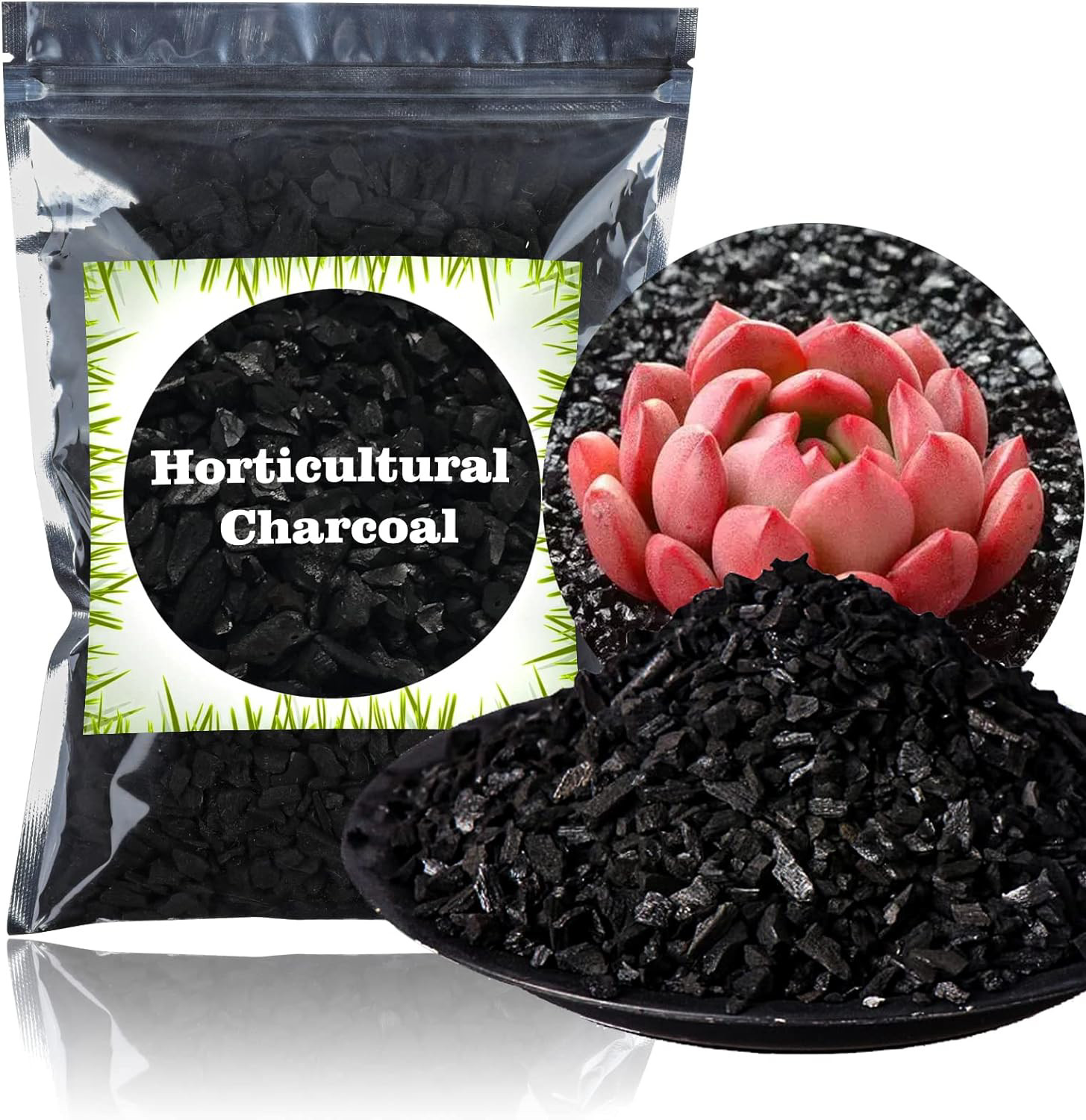 Horticultural Charcoal for Plants 1 qt by Doter, All Natural Hardwood Charcoal,