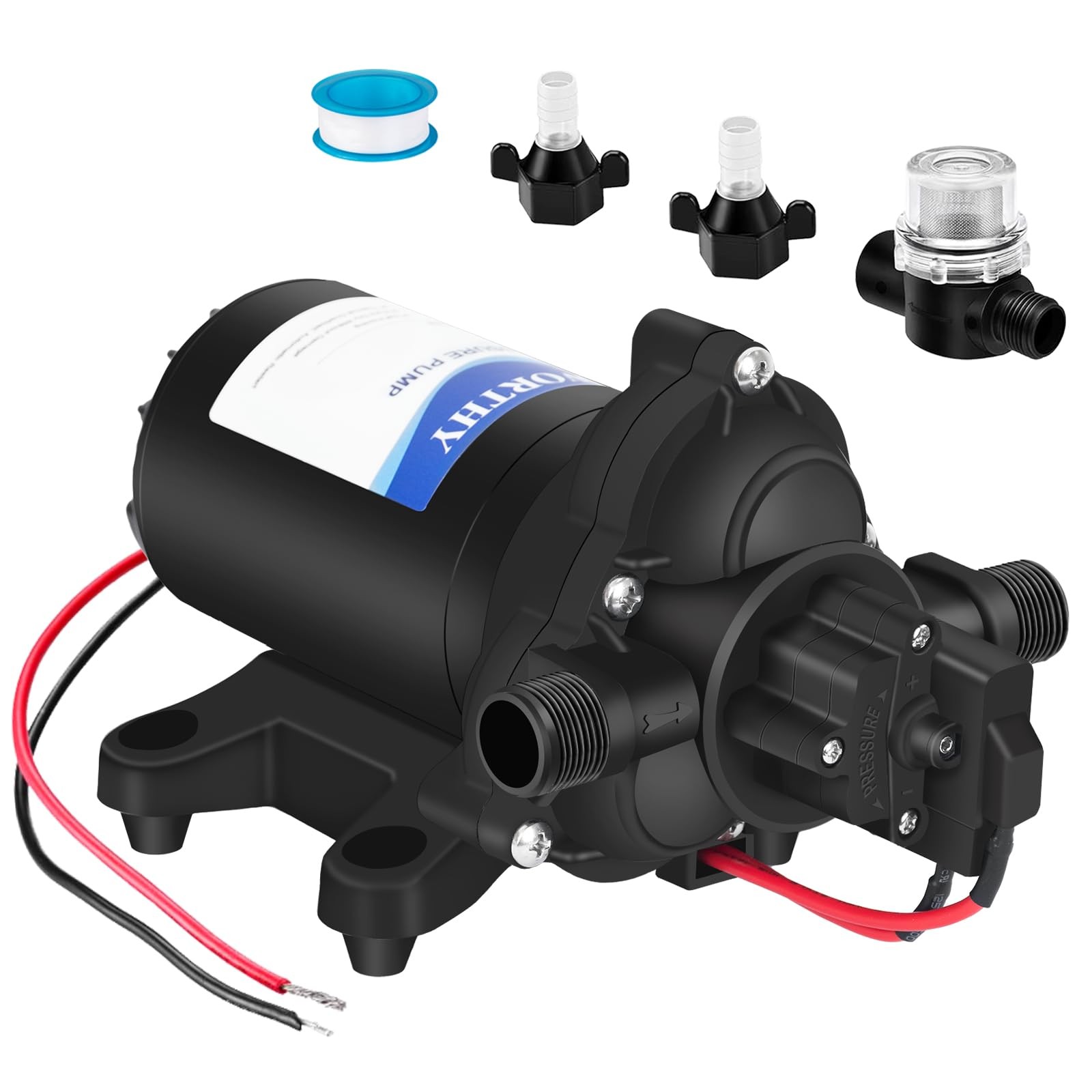Pump Transfer 5.5GPM Fresh on Hi 110V Demand AC Water Diaphragm ECO-WORTHY 70PSI
