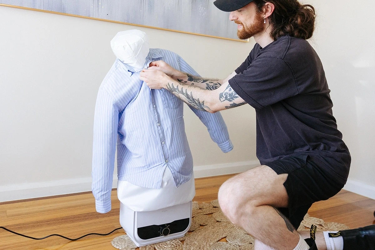 Kogan Hands-Free Automatic Ironing Machine, White, Irons & Press Irons AU
