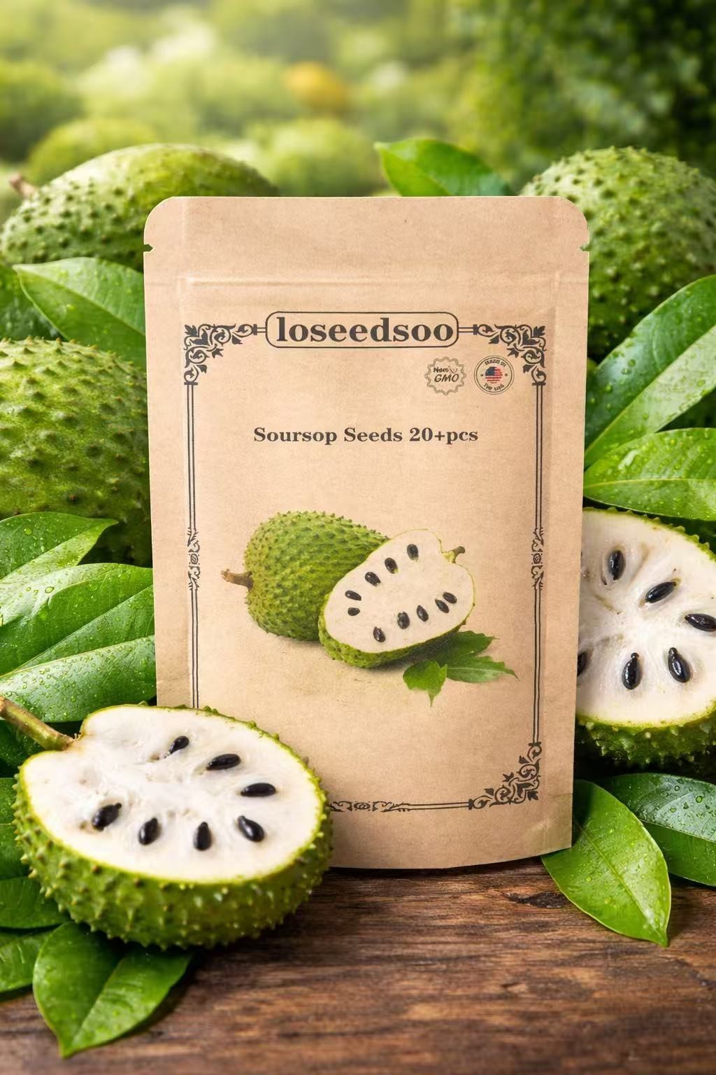 Soursop Seeds 20+ for Planting – Non-GMO Graviola Guanabana Seeds