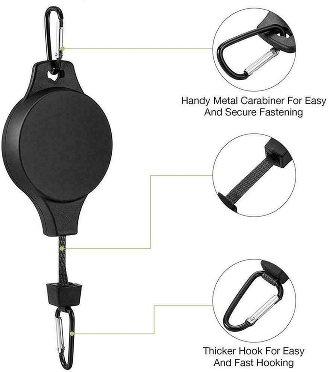 Gardening Plant Hooks Retractable Elevating Hanging Basket Bird Cage Bird