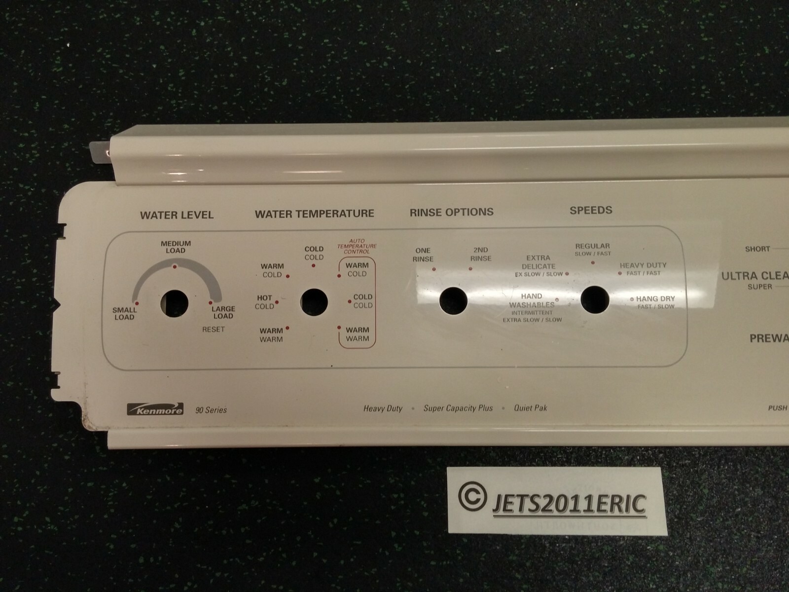 Kenmore Washer Control Panel – Almond 3949670 ; 3949671 ; WP3352282