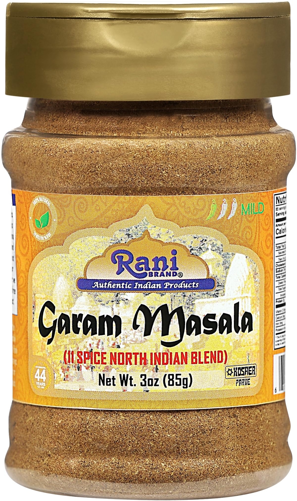 Rani Garam Masala Indian 11 Spice Blend 3oz (85g) PET Jar