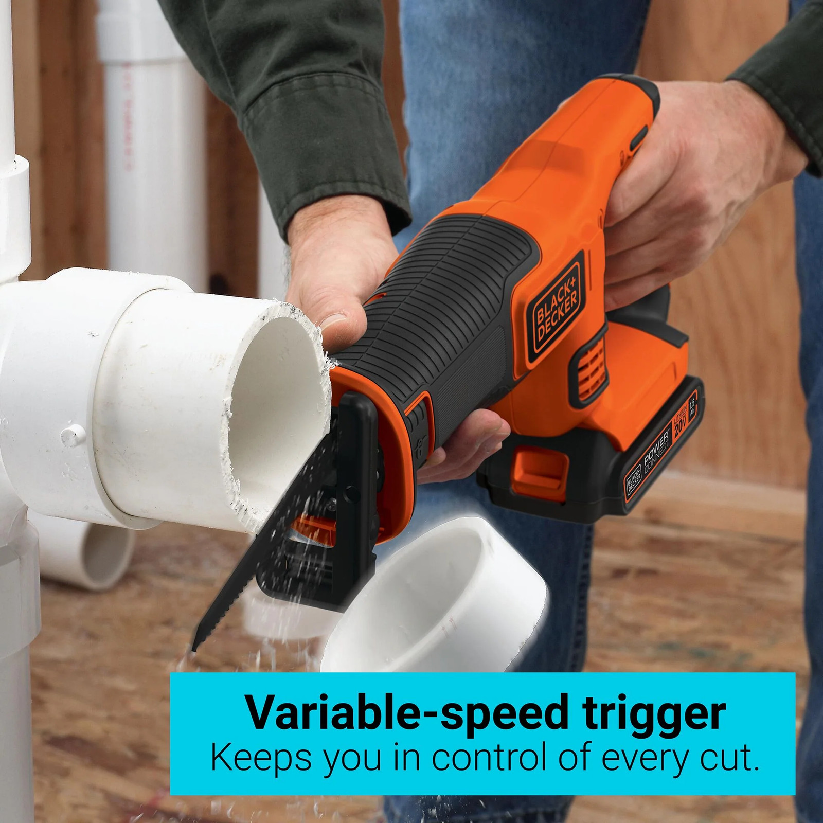 BLACK+DECKER 20V Max* Lithium Reciprocating Saw – BDCR20B