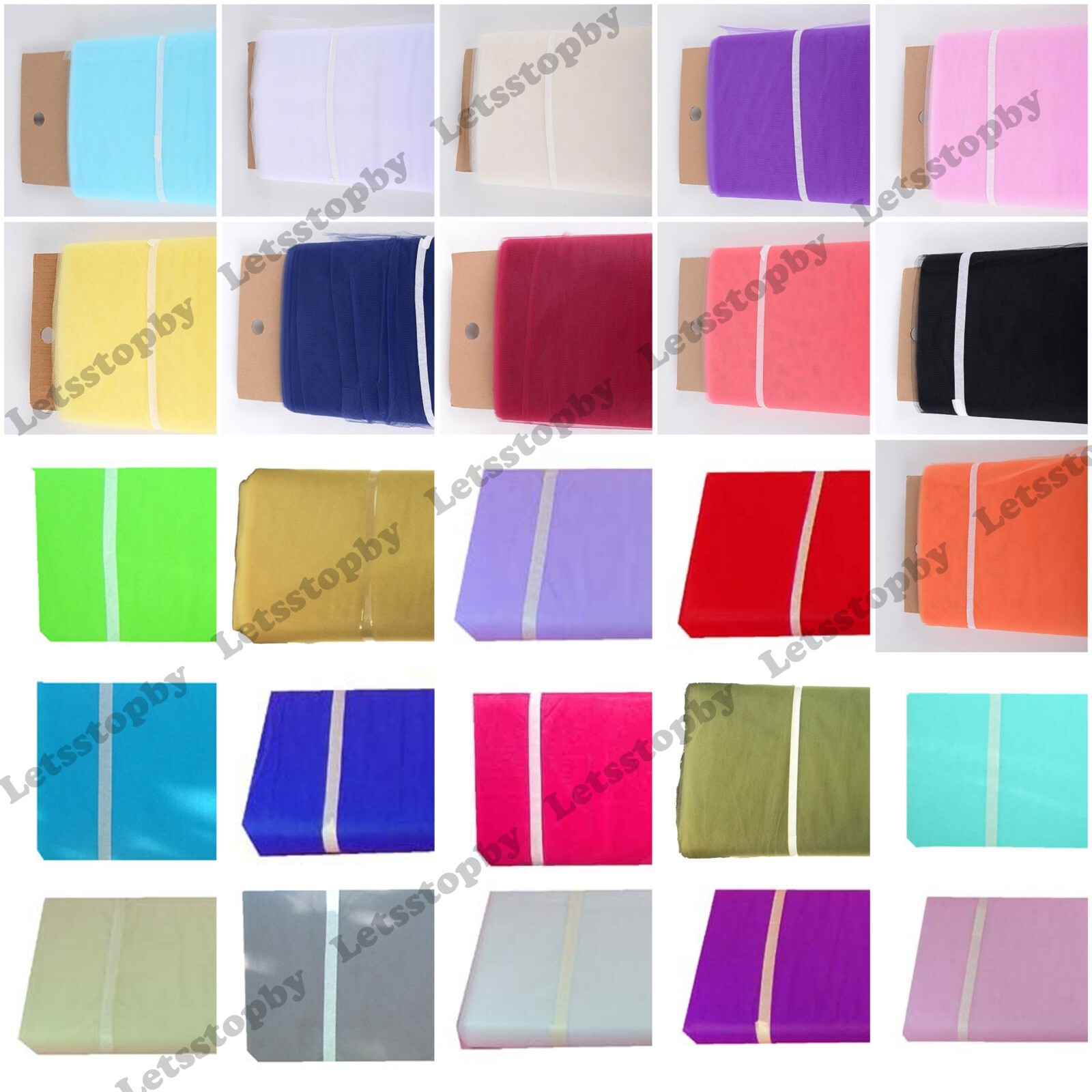 NEW 54″x120 FT 40 yards TULLE Bolt Wedding Party Decoration Pew Bow Bridal Favor