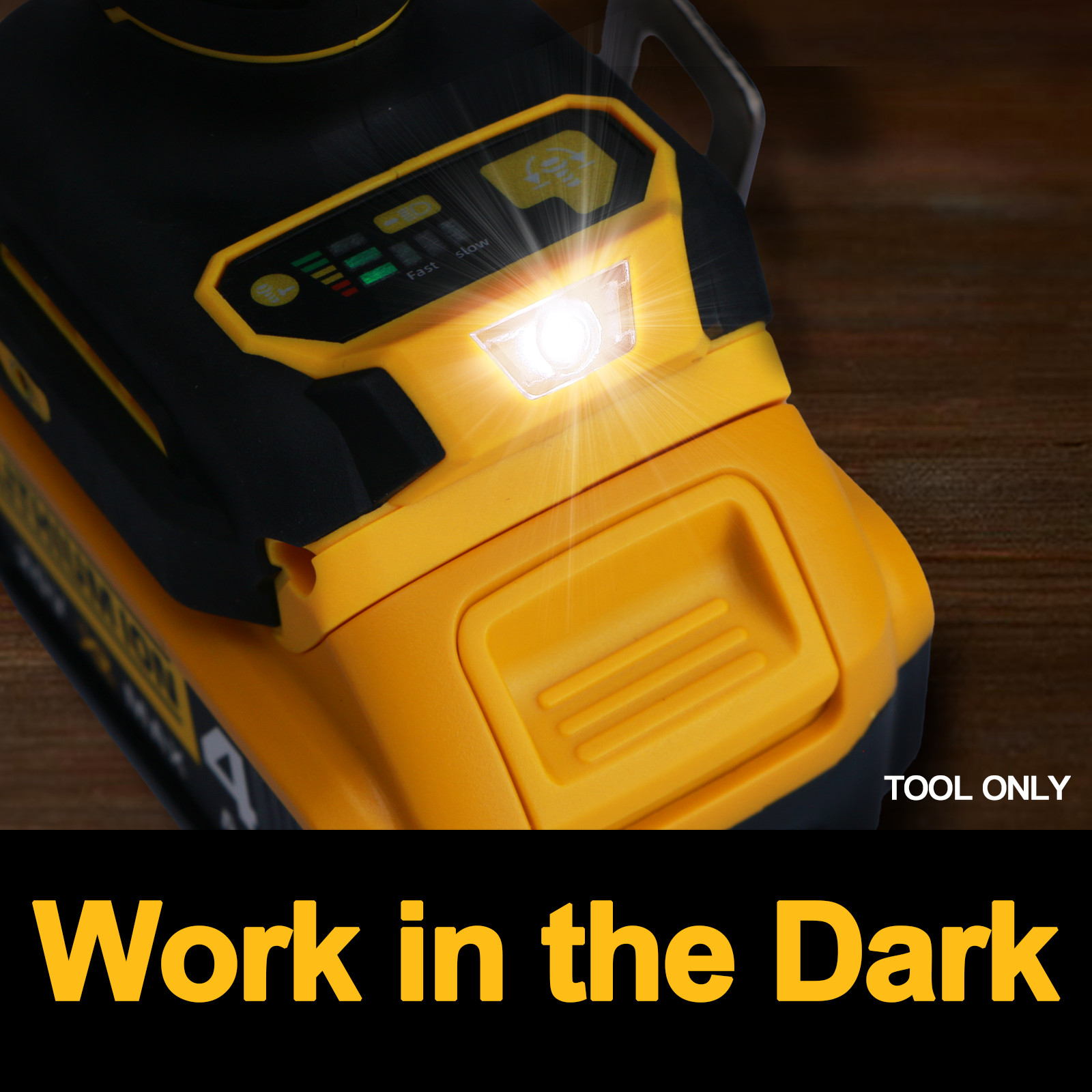 1/2″ Cordless Hammer Drill/Driver Brushless For DEWALT 20V MAX Battery 2-Speed