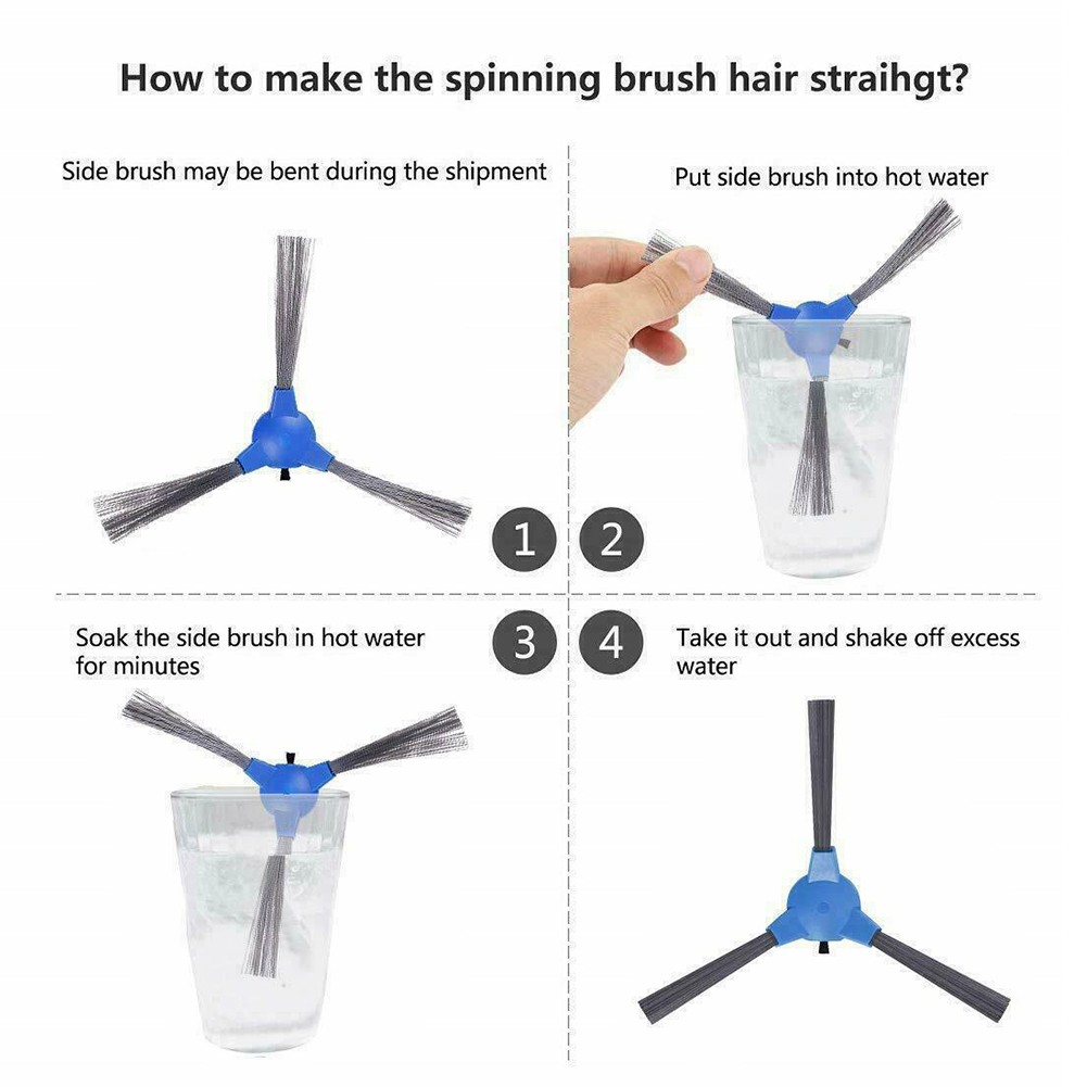 Replacement Brush Fliters For Eufy RoboVac G10 G20 G30 Edge Verge Hybrid Vacuum