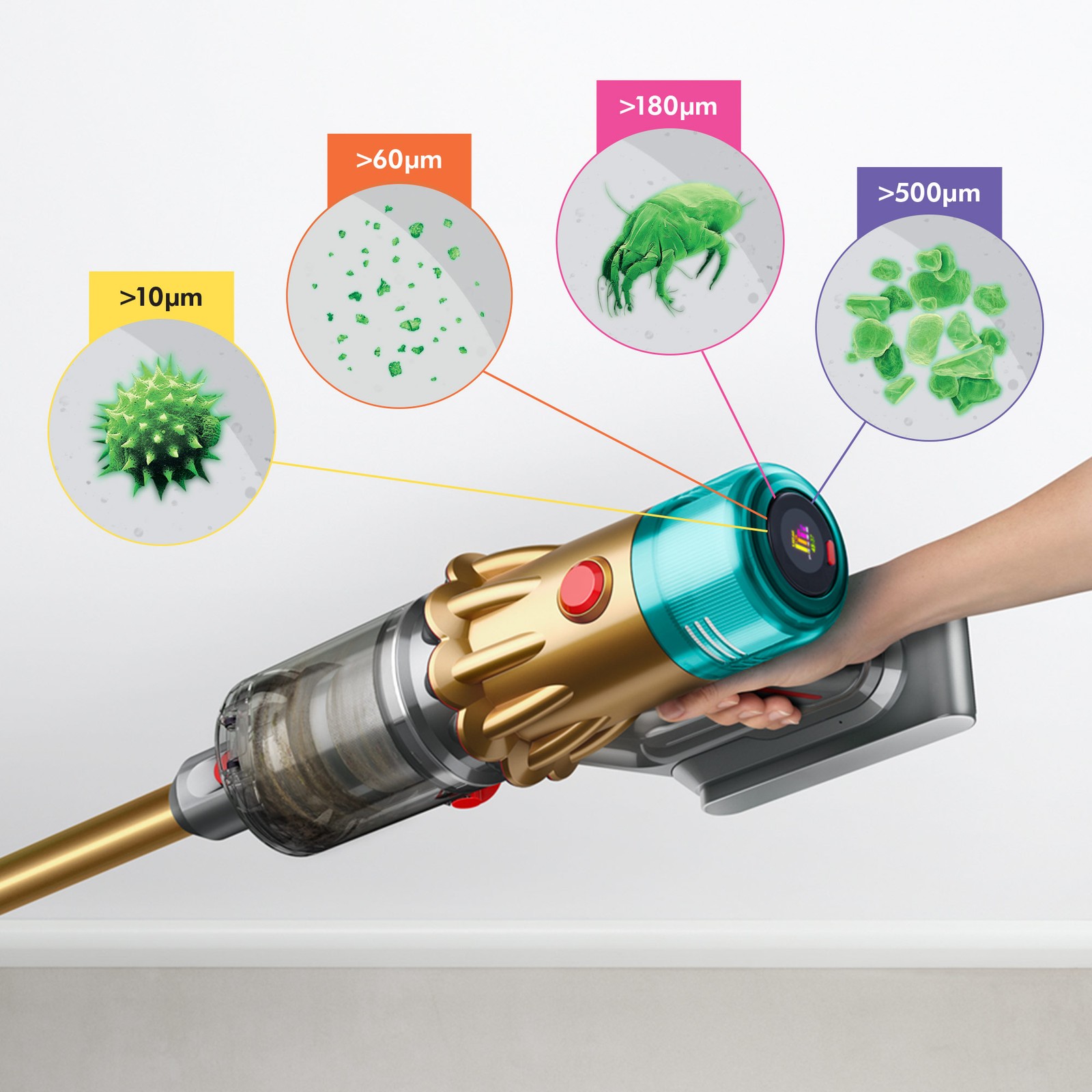 Dyson V12 Detect Slim Absolute Cordless Vacuum | Gold | Refurbished