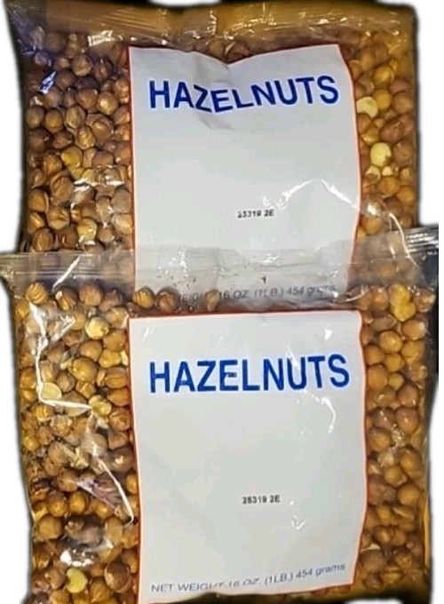 3 BAGS HAZELNUTS SHELLED 3 LBS TOTAL USDA BEST BY DATE: 2026 FREE SHIPPING USA