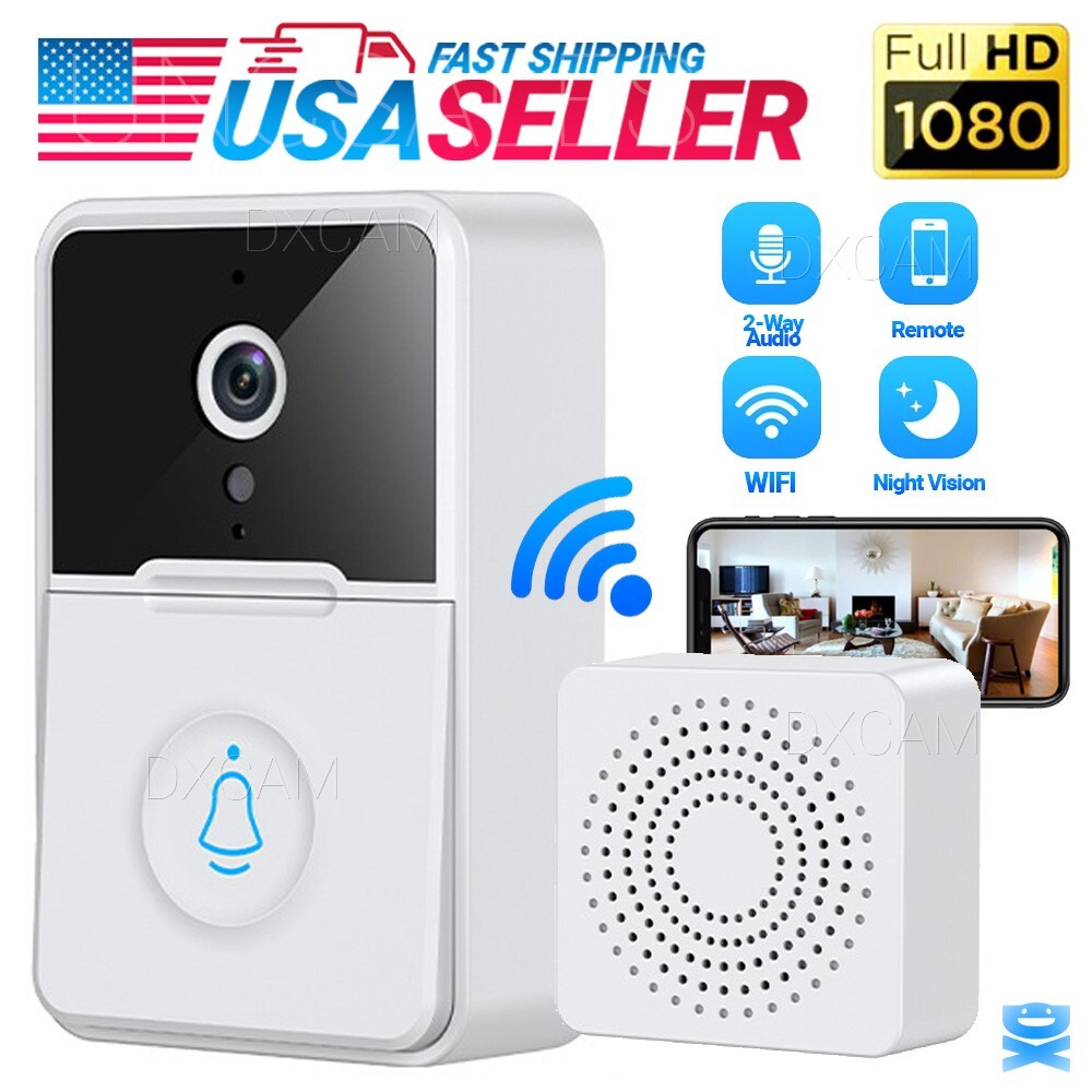 Wifi Smart Doorbell Wireless Security Intercom Video Camera Chime Door Bell Ring