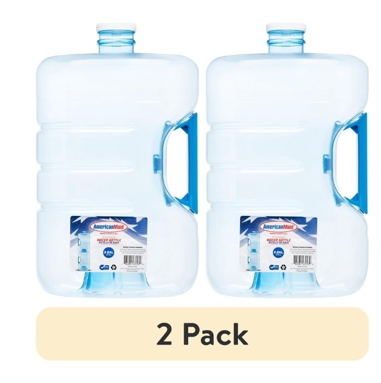 (2 pack) American Maid – Stackable & Refillable Water Gallon (3gal)