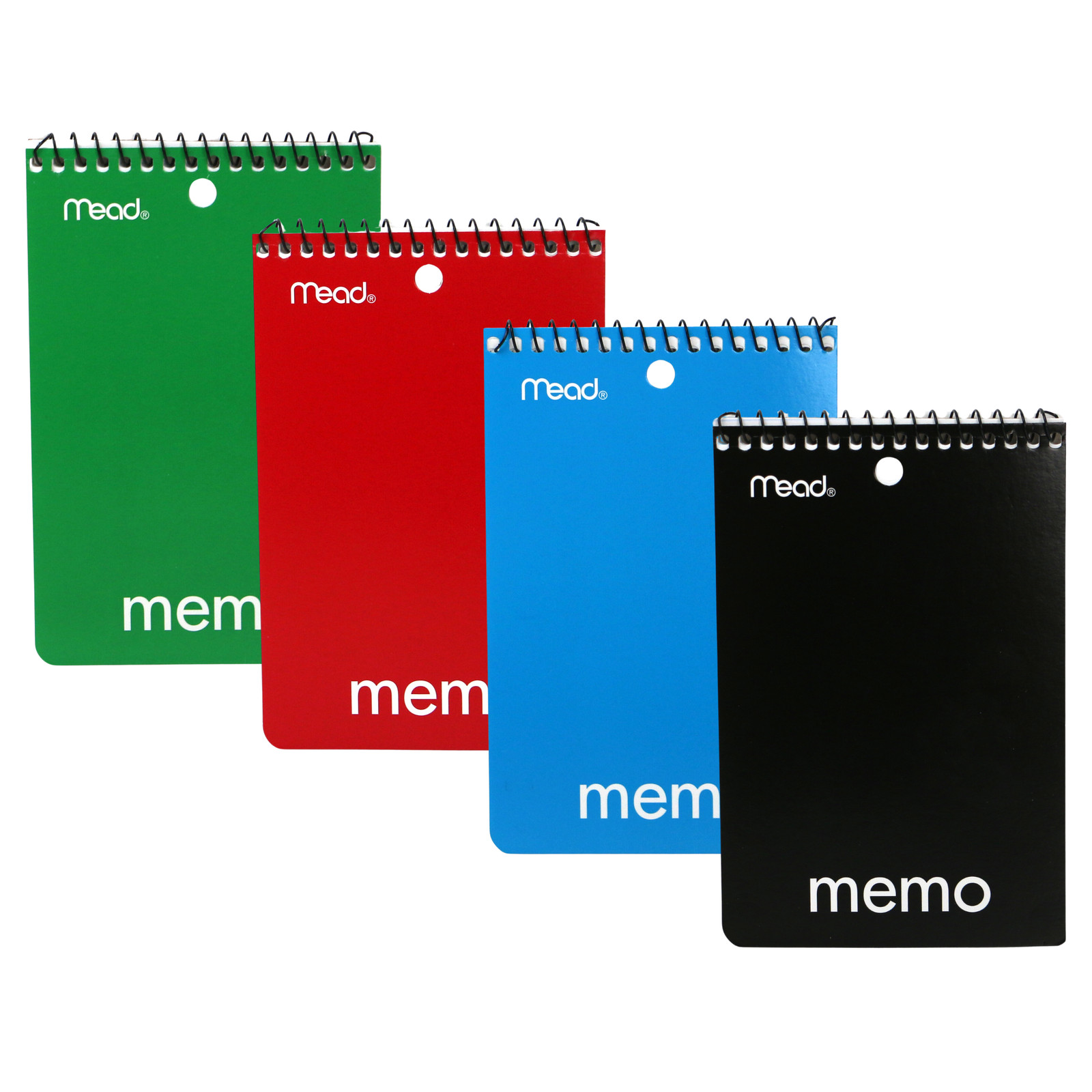 Mead Top Bound Spiral Memo Book [College Ruled]: 4 in. x 6 in. (Color May Vary)